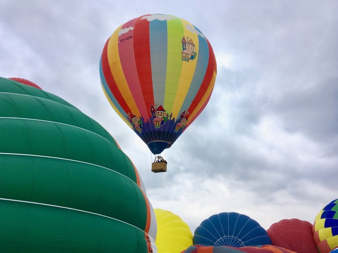 In een luchtballon over Meerstad